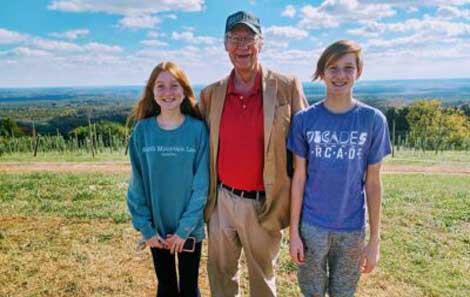 Norm and his family years after aortic aneurysm surgery saved his life